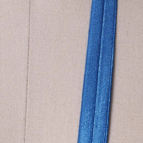 3 Yards Teal Blue Fold Over Elastic 5/8" Soft Trim for Hairbands & Crafts