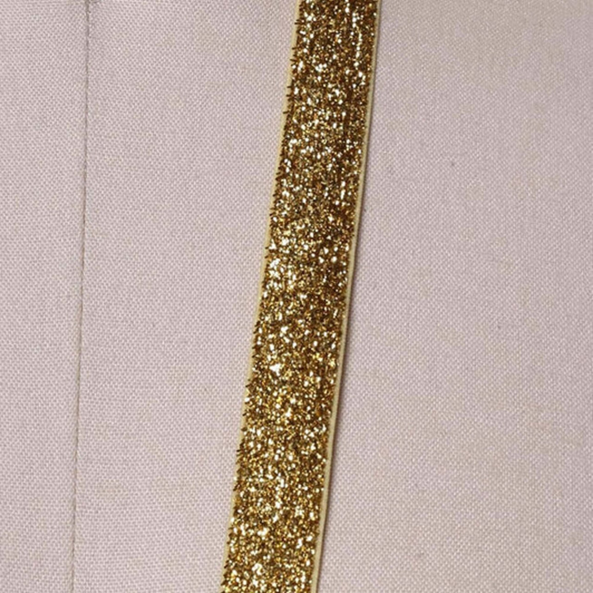 2 Yards Gold Glitter Elastic Trim 5/8" Stretchy Trim for Headbands & Crafts