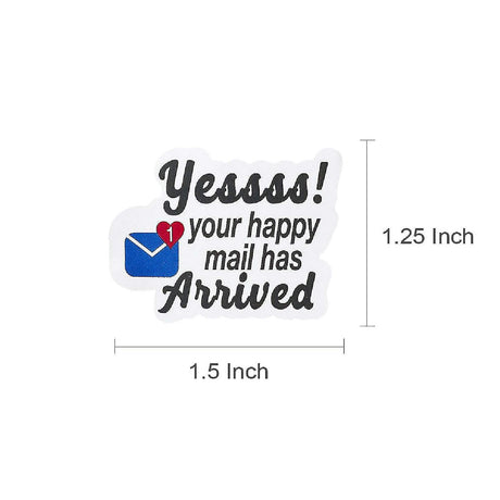 500 Pieces Wrapables Yessss Arrived Thank You Stickers Roll 1.5 Inch