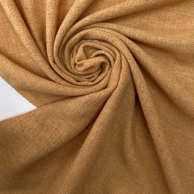 Wool Casual Fabric Beige Orange