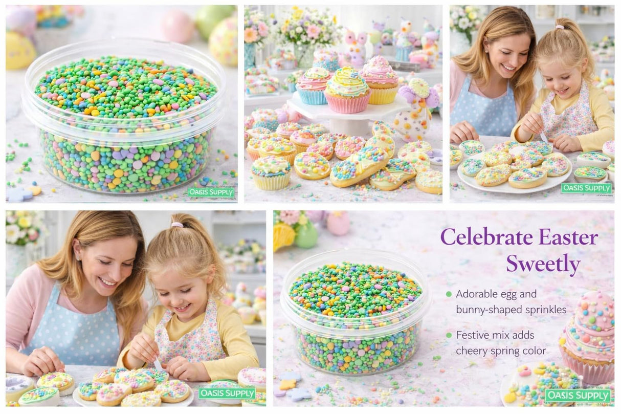 Oasis Supply Easter & Spring Mixes - Easter Egg Hunt Sprinkle Mix - 3 oz