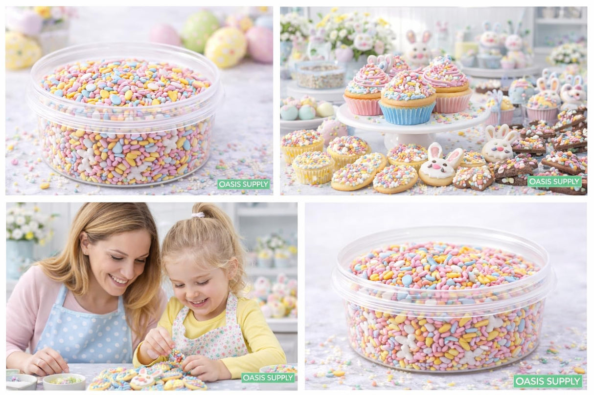 Oasis Supply Easter & Spring Mixes - Hopping Into Spring Sprinkle Mix - 3 oz