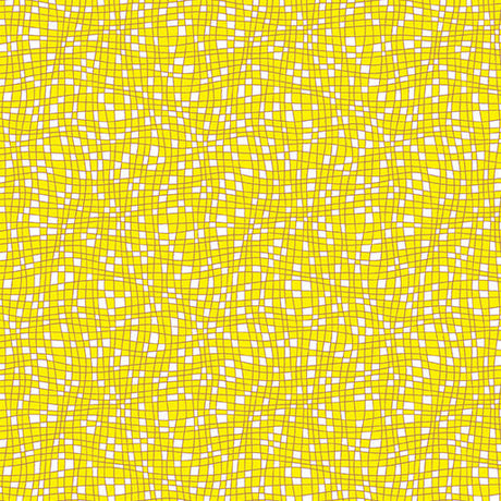 Cotton Fabric Teensy Checks Yellow Cheeto's World 44/45