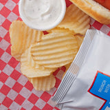 Martin's Dippin' 1 oz. Bag of Waffle Cut Sea Salted Potato Chips - 64/Case