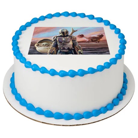 Star Wars The Mandalorian & The Bounty Edible Cake Image PhotoCake®