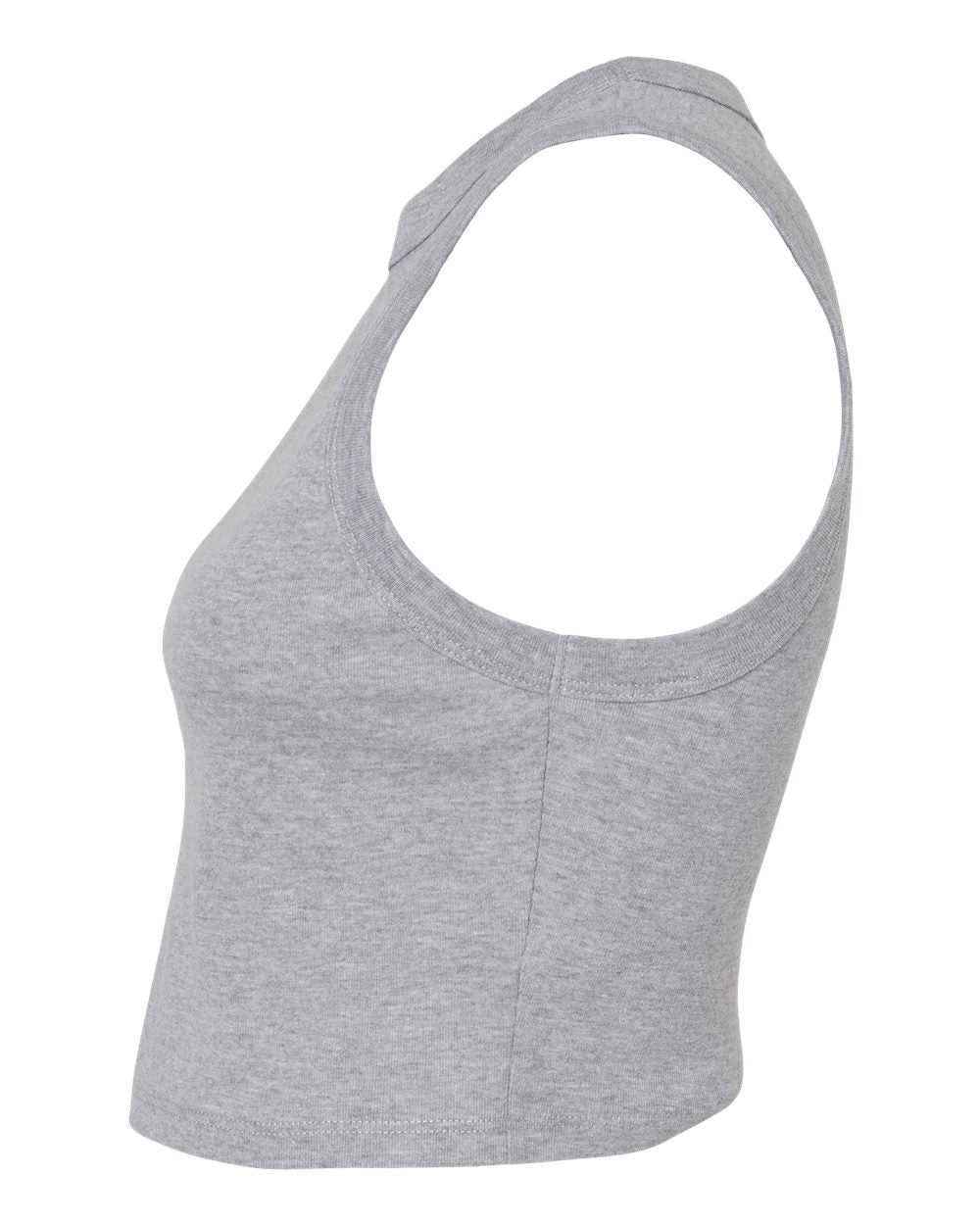 BELLA + CANVAS® Women's Micro Rib Muscle Crewneck Sleeveless Crop Tank - 1013