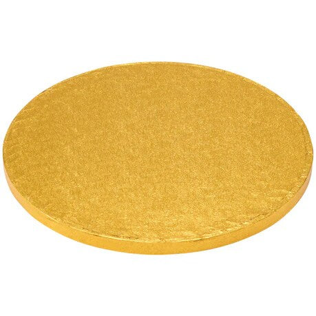 10" Round Gold Foil Cake Board Drum