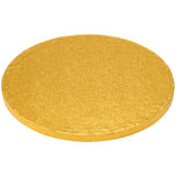 10" Round Gold Foil Cake Board Drum