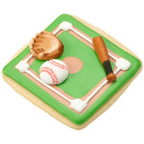 Baseball Assortment Sugar decorations Dec-Ons for Cupcake or Cake - set of 12