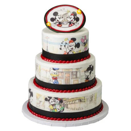 Mickey Mouse & Friends Cafe Minnie Edible Cake Image PhotoCake®