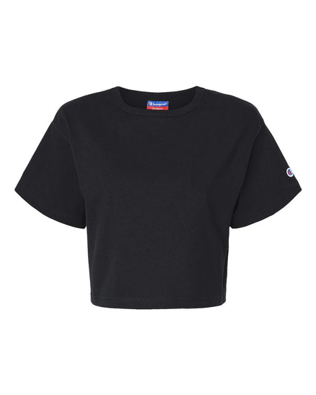 Champion® Women's Heritage Jersey Crewneck Short Sleeve Crop T-Shirt