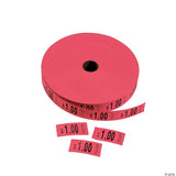 Red $1.00 Single Roll Tickets