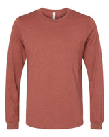 BELLA + CANVAS® Heather CVC Crewneck Long Sleeve Tee