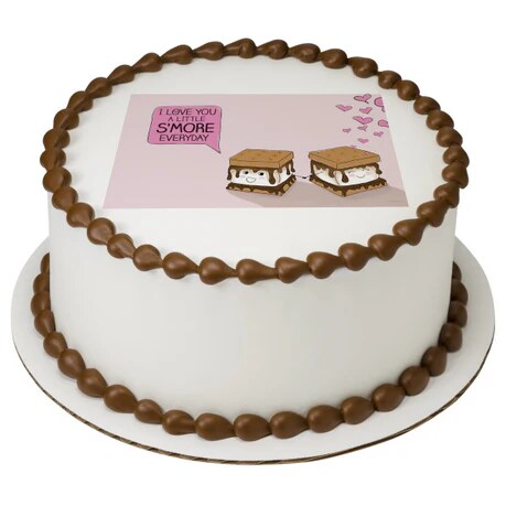 A Little S'more Every Day Edible Cake Image PhotoCake®