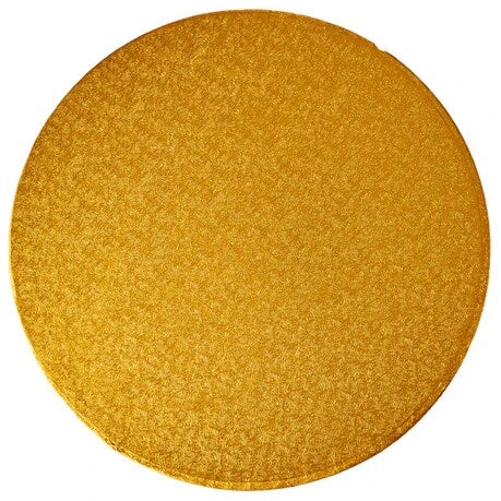 14" Round Gold Foil Cake Board Drum