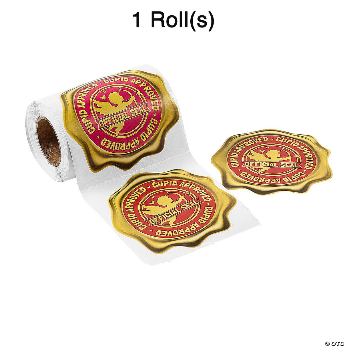 Official Cupid Seal Sticker Roll 100 Pc.