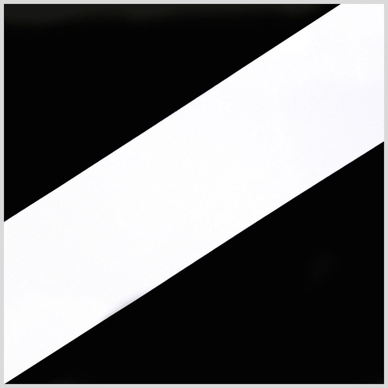 1/4" White Solid Grosgrain Ribbon