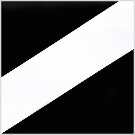1/4" White Solid Grosgrain Ribbon