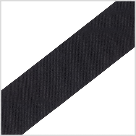 1/4" Black Solid Grosgrain Ribbon