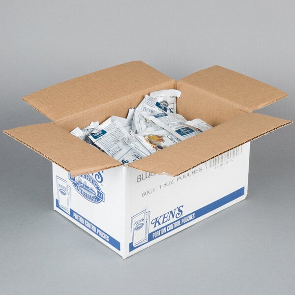 Ken's Foods 1.5 oz. Blue Cheese Dressing Packet - 60/Case
