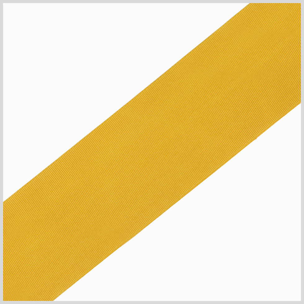 Gold Solid Grosgrain Ribbon - 0.25"
