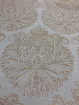 Home Accent Vashti Champagne Chintz Cotton Fabric - Floral Damask, Champagne, 54" Width (1 Yard)