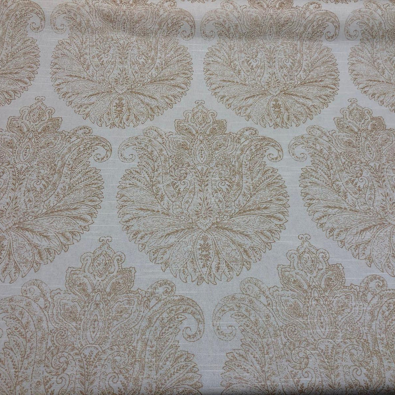 Home Accent Vashti Champagne Chintz Cotton Fabric - Floral Damask, Champagne, 54" Width (1 Yard)