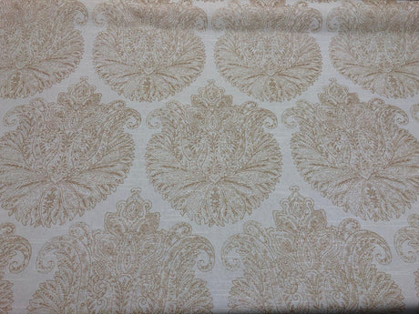 Home Accent Vashti Champagne Chintz Cotton Fabric - Floral Damask, Champagne, 54" Width (1 Yard)