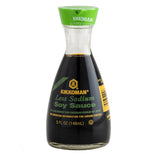 Kikkoman Traditionally Brewed Less Sodium Soy Sauce Bottle 5 fl. oz. - 12/Case