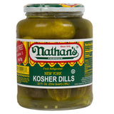 Nathan's Famous 32 fl. oz. New York Kosher Dill Pickles - 12/Case