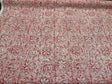 Home Accent Ta Boo Cotton Fabric - Geometric Floral Papaya Punch, 54" Width, 18" Vertical, 18" Horizontal (1 Yard)