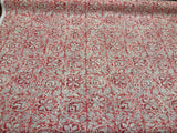 Home Accent Ta Boo Cotton Fabric - Geometric Floral Papaya Punch, 54" Width, 18" Vertical, 18" Horizontal (1 Yard)