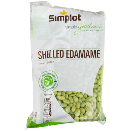 Simplot of Shelled Soy Edamame 2.5 lb. Bag - 6/Case