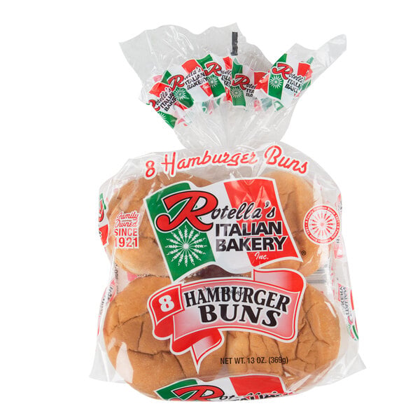 Rotella's Italian Bakery 4" Hamburger Bun - 96/Case