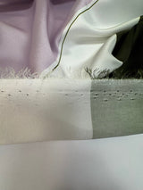 Polyester Twill Scarf Fabric Purple Green Print