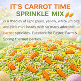 Oasis Supply Easter & Spring Sprinkle Mix Collection - It's Carrot Time Sprinkle Mix - 3 oz