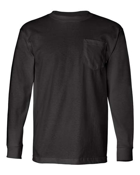 Bayside Unisex USA-Made Long Sleeve Pocket T-Shirt