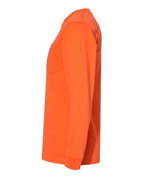 Bayside Unisex USA-Made Long Sleeve Pocket T-Shirt