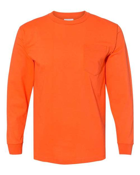 Bayside Unisex USA-Made Long Sleeve Pocket T-Shirt