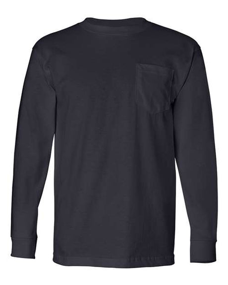 Bayside Unisex USA-Made Long Sleeve Pocket T-Shirt