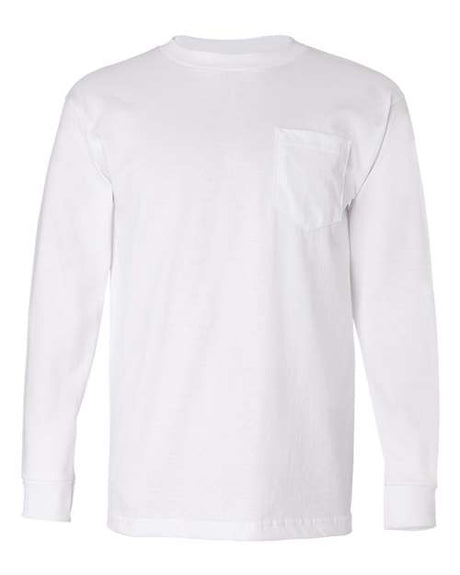 Bayside Unisex USA-Made Long Sleeve Pocket T-Shirt