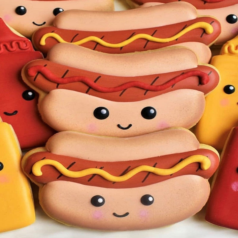 Ann Clark Hot Dog Cookie Cutter 4" x 2"