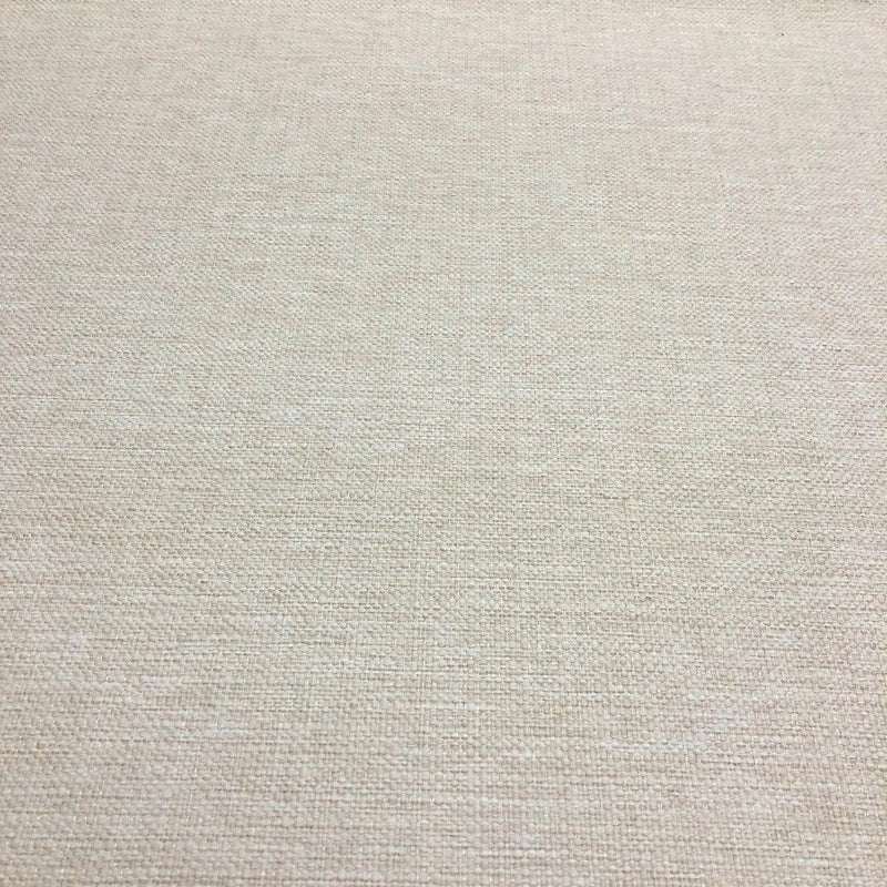 Sampson Ivory White Chenille Upholstery Fabric - Ivory White Basketweave, 58" Width (1 Yard)