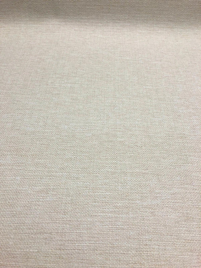 Sampson Ivory White Chenille Upholstery Fabric - Ivory White Basketweave, 58" Width (1 Yard)