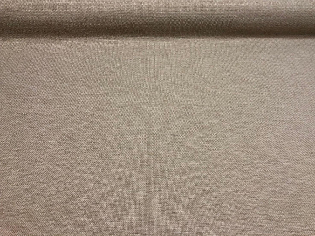 Sampson Natural Chenille Upholstery Fabric - Natural Solid Textured, 58" Width (1 Yard)