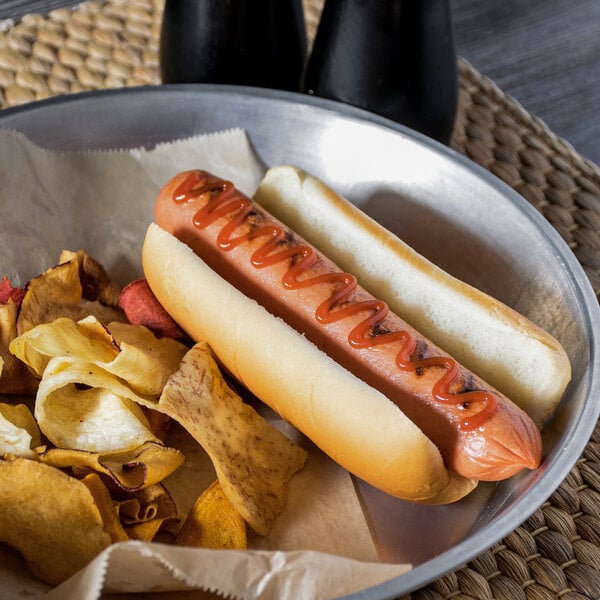 Gonnella Baking Company 5 1/2" Individually Wrapped Hot Dog Bun - 56/Case