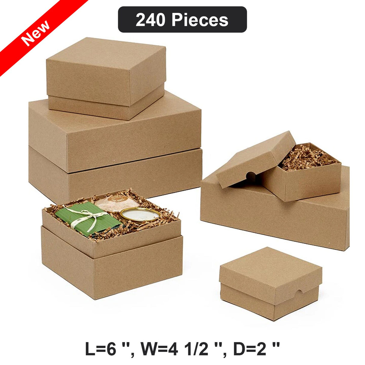 Sturdy Shipping Boxes 6" x 4 1/2" x 2" Ideal for Small to Medium Items and Secure Packaging Solutions