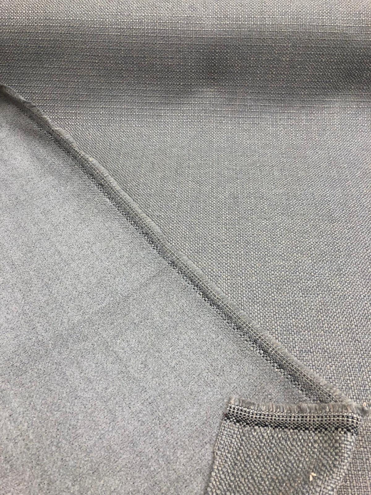Sampson Silver Performance Chenille Upholstery Fabric - Flint Grey, 58" Width (1 Yard)