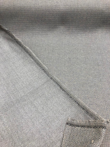 Sampson Silver Performance Chenille Upholstery Fabric - Flint Grey, 58" Width (1 Yard)
