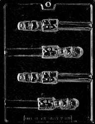 Boy & Girl Valentine Pretzel Chocolate Mold - LPV135